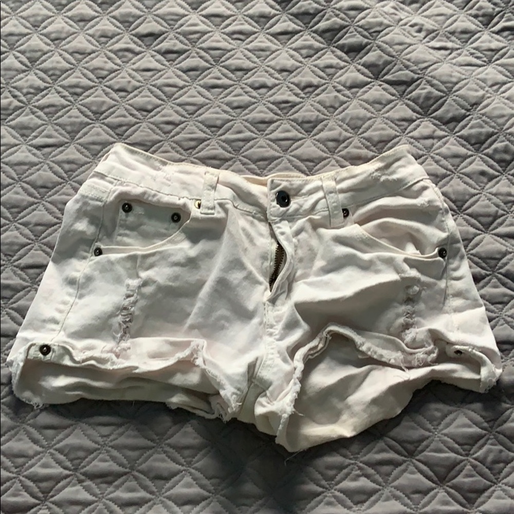 Jean shorts. Only wore a few times.